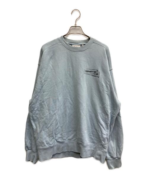 CarHartt（カーハート）CarHartt (カーハート) STAMP SWEAT スカイブルー サイズ:Mの古着・服飾アイテム