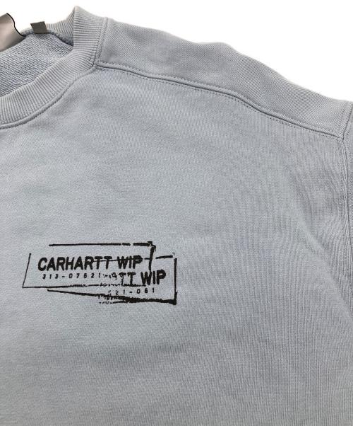 CarHartt（カーハート）CarHartt (カーハート) STAMP SWEAT スカイブルー サイズ:Mの古着・服飾アイテム