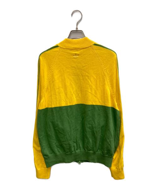 adidas Originals（アディダスオリジナル）adidas Originals (アディダスオリジナル) WALES BONNER (ウェールズボナー) WB NEW KNIT TRACK TOP イエロー×グリーン サイズ:XLの古着・服飾アイテム