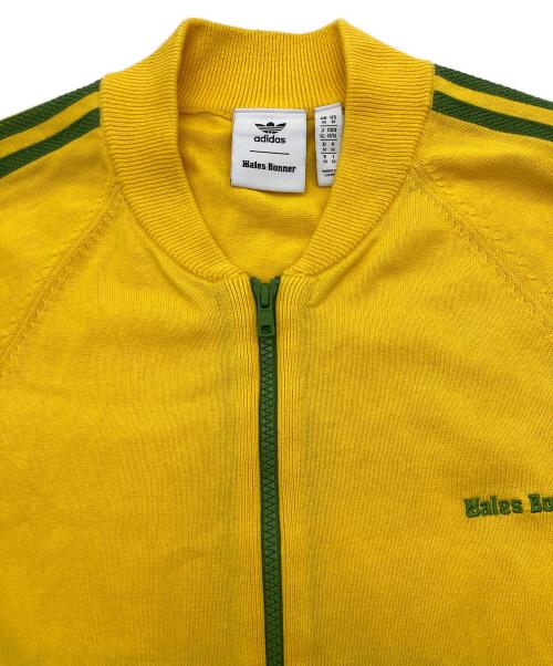 adidas Originals（アディダスオリジナル）adidas Originals (アディダスオリジナル) WALES BONNER (ウェールズボナー) WB NEW KNIT TRACK TOP イエロー×グリーン サイズ:XLの古着・服飾アイテム