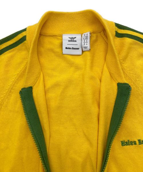 adidas Originals（アディダスオリジナル）adidas Originals (アディダスオリジナル) WALES BONNER (ウェールズボナー) WB NEW KNIT TRACK TOP イエロー×グリーン サイズ:XLの古着・服飾アイテム