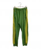 adidas Originals×WALES BONNERアディダスオリジナル×ウェールズボナー）の古着「NEW KNIT TRACK PANT」｜グリーン×イエロー