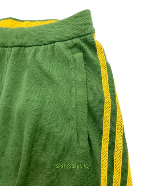 adidas Originals（アディダスオリジナル）adidas originals (アディダスオリジナル) WALES BONNER (ウェールズボナー) NEW KNIT TRACK PANT グリーン×イエロー サイズ:Mの古着・服飾アイテム