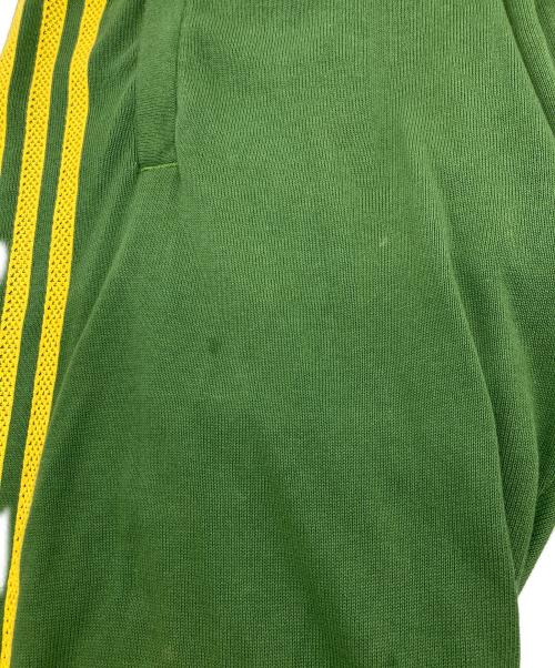 adidas Originals（アディダスオリジナル）adidas originals (アディダスオリジナル) WALES BONNER (ウェールズボナー) NEW KNIT TRACK PANT グリーン×イエロー サイズ:Mの古着・服飾アイテム