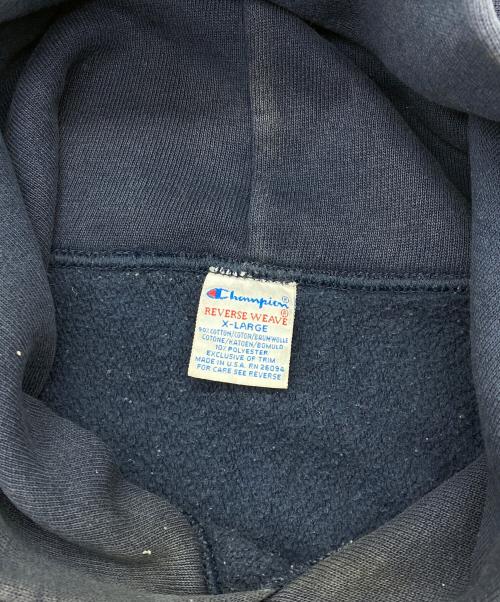 Champion（チャンピオン）Champion (チャンピオン) 90ｓ　usa製　リバースウィーブスウェットパーカー ネイビー サイズ:XLの古着・服飾アイテム