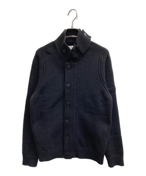 STONE ISLAND（ストーンアイランド）STONE ISLAND (ストーンアイランド) ボタンカーディガン ブラック サイズ:Mの古着・服飾アイテム