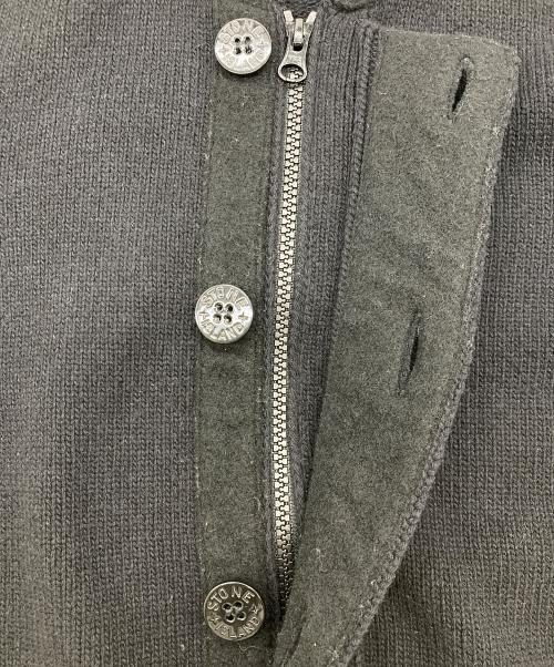 STONE ISLAND（ストーンアイランド）STONE ISLAND (ストーンアイランド) ボタンカーディガン ブラック サイズ:Mの古着・服飾アイテム