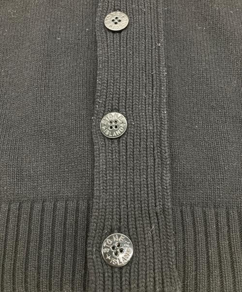 STONE ISLAND（ストーンアイランド）STONE ISLAND (ストーンアイランド) ボタンカーディガン ブラック サイズ:Mの古着・服飾アイテム