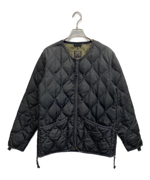 TAION（タイオン）TAION (タイオン) ミリタリー クルーネックWジップ ダウンジャケット ブラック サイズ:Mの古着・服飾アイテム