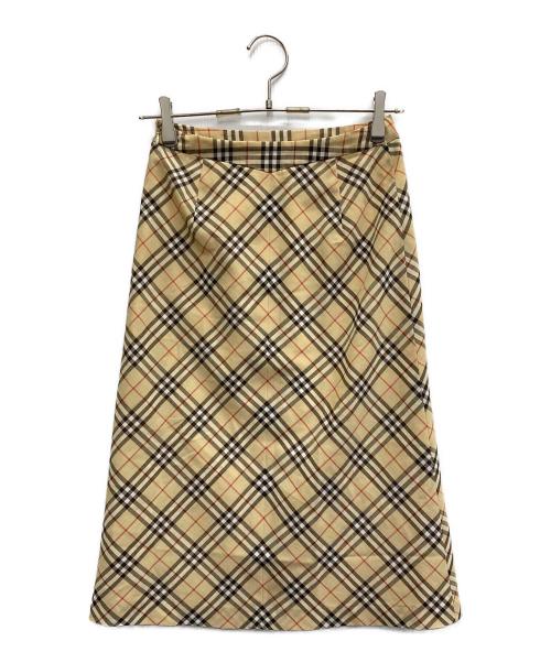 BURBERRY BLUE LABEL（バーバリー ブルー レーベル）BURBERRY BLUE LABEL (バーバリー ブルー レーベル) ノバチェックスカート ベージュ サイズ:36の古着・服飾アイテム