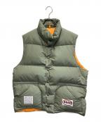 BEAUTY&YOUTH×SIERRA DESIGNSビューティーアンドユース×シエラデザインズ）の古着「ダウンベスト」｜オリーブ
