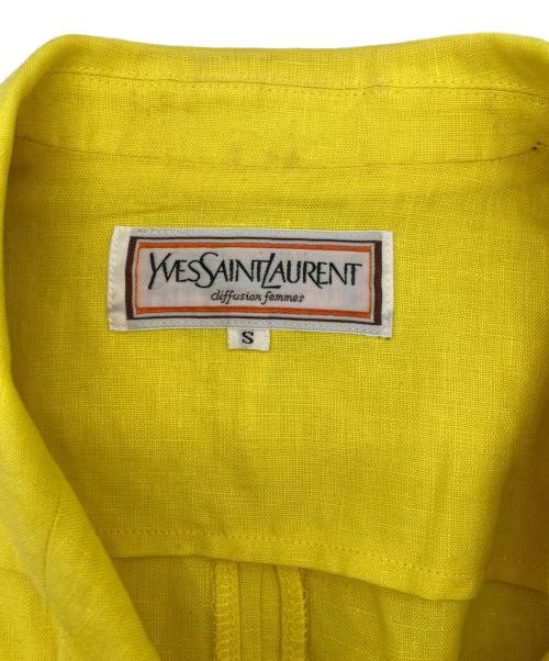 Yves Saint Laurent（イヴサンローラン）Yves Saint Laurent (イヴサンローラン) テーラードジャケット イエロー サイズ:Sの古着・服飾アイテム