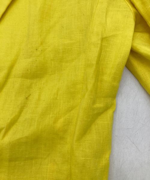 Yves Saint Laurent（イヴサンローラン）Yves Saint Laurent (イヴサンローラン) テーラードジャケット イエロー サイズ:Sの古着・服飾アイテム