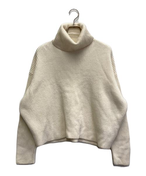 DES PRES（デ プレ）DES PRES (デ プレ) ウールポリエステル タートルネックプルオーバー ホワイト サイズ:FREEの古着・服飾アイテム