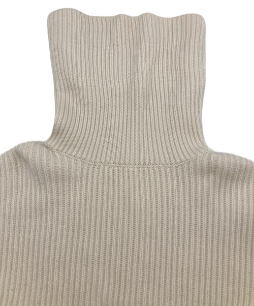 DES PRES（デ プレ）DES PRES (デ プレ) ウールポリエステル タートルネックプルオーバー ホワイト サイズ:FREEの古着・服飾アイテム