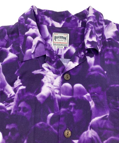 HOUSTON（ヒューストン）HOUSTON (ヒューストン) ALOHA SHIRT パープル サイズ:Mの古着・服飾アイテム