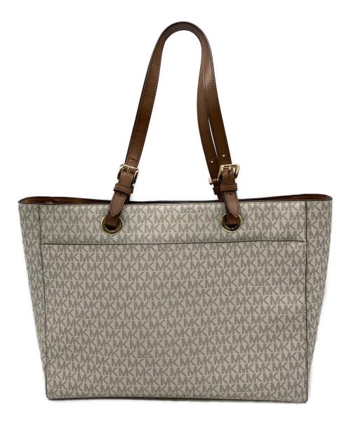 MICHAEL KORS（マイケルコース）MICHAEL KORS (マイケルコース) シグネチャートートバッグ ベージュの古着・服飾アイテム
