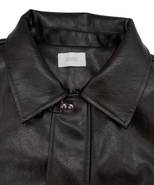 UNCRUISE（アンクルーズ）UNCRUISE (アンクルーズ) エコレザーファイアーマンジャケット ブラウン サイズ:SIZE3の古着・服飾アイテム