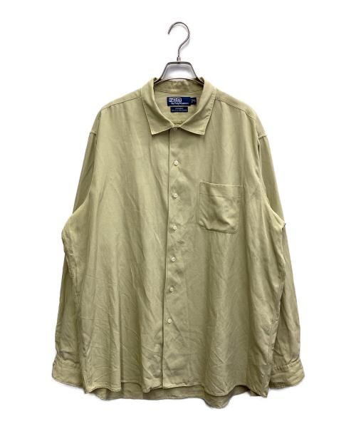 POLO RALPH LAUREN（ポロ・ラルフローレン）POLO RALPH LAUREN (ポロ・ラルフローレン) BONNARD　シルクコットンシャツ ベージュ サイズ:XLの古着・服飾アイテム