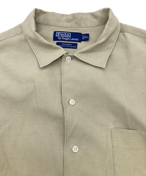 POLO RALPH LAUREN（ポロ・ラルフローレン）POLO RALPH LAUREN (ポロ・ラルフローレン) BONNARD　シルクコットンシャツ ベージュ サイズ:XLの古着・服飾アイテム
