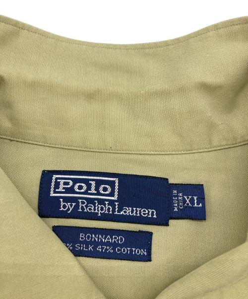 POLO RALPH LAUREN（ポロ・ラルフローレン）POLO RALPH LAUREN (ポロ・ラルフローレン) BONNARD　シルクコットンシャツ ベージュ サイズ:XLの古着・服飾アイテム