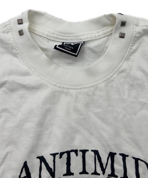 ANTIMID（アンチミッド）ANTIMID (アンチミッド) スタッズTEE ホワイト サイズ:Sの古着・服飾アイテム