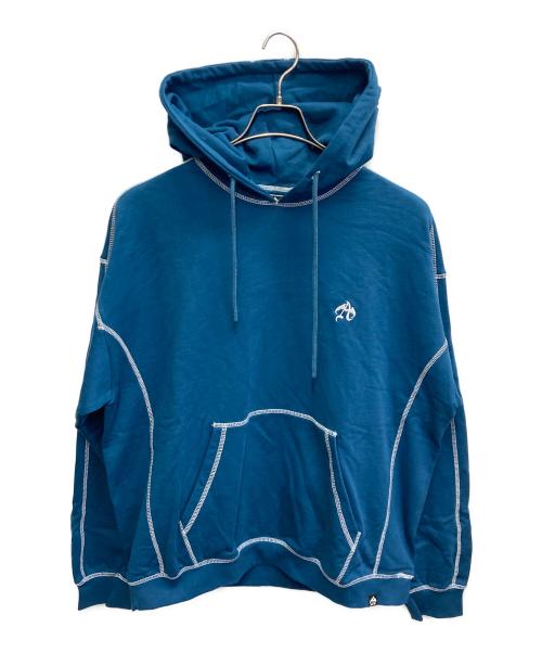 ANTIMID（アンチミッド）ANTIMID (アンチミッド) STITCH HOODIE ブルー サイズ:Lの古着・服飾アイテム