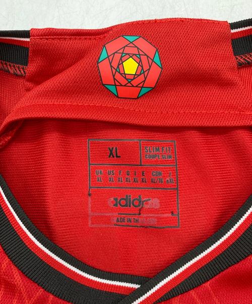 adidas（アディダス）adidas (アディダス) ゲームシャツ レッド サイズ:XLの古着・服飾アイテム