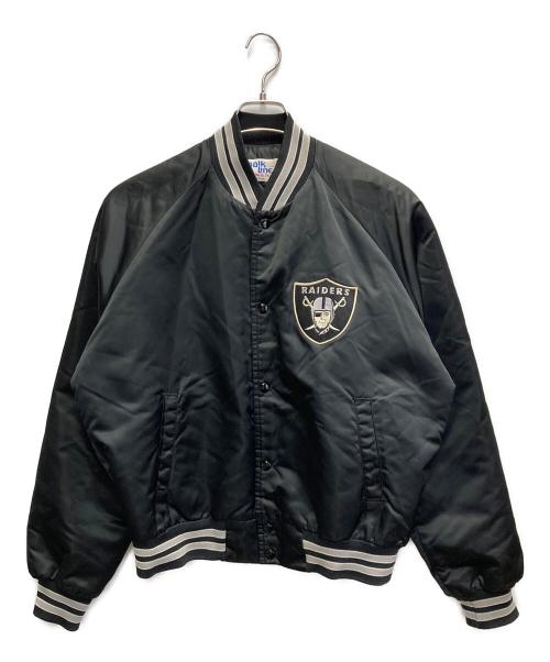 Chalk Line（チョークライン）Chalk Line (チョークライン) 90s RAIDERS NYLON VARSITY JACKET ブラック サイズ:Lの古着・服飾アイテム
