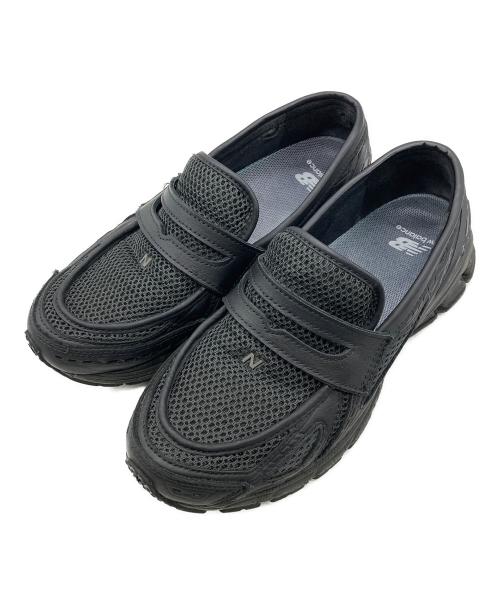 NEW BALANCE（ニューバランス）NEW BALANCE (ニューバランス) ローファー ブラック×グリーン サイズ:27cmの古着・服飾アイテム