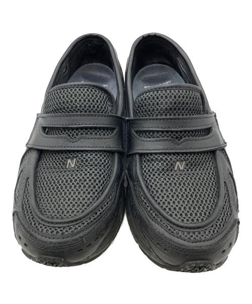 NEW BALANCE（ニューバランス）NEW BALANCE (ニューバランス) ローファー ブラック×グリーン サイズ:27cmの古着・服飾アイテム