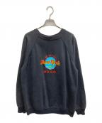 Hard Rock cafeハードロックカフェ）の古着「刺繍スウェット」｜ブラック