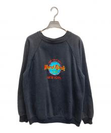 Hard Rock cafe（ハードロックカフェ）の古着「刺繍スウェット」｜ブラック