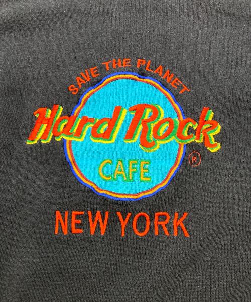 Hard Rock cafe（ハードロックカフェ）Hard Rock cafe (ハードロックカフェ) 刺繍スウェット ブラック サイズ:Lの古着・服飾アイテム