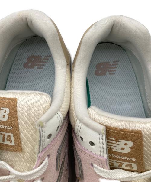 NEW BALANCE（ニューバランス）NEW BALANCE (ニューバランス) ローカットスニーカー ピンク×ホワイト サイズ:24.5の古着・服飾アイテム