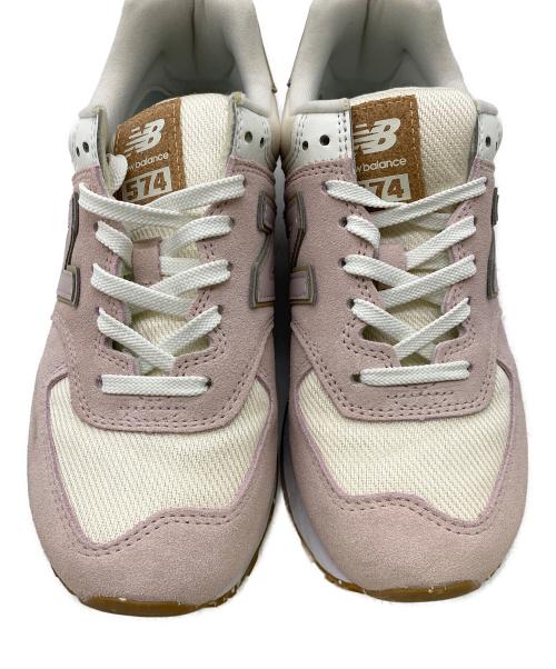 NEW BALANCE（ニューバランス）NEW BALANCE (ニューバランス) ローカットスニーカー ピンク×ホワイト サイズ:24.5の古着・服飾アイテム
