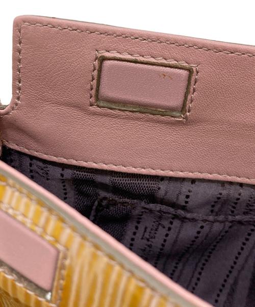 Salvatore Ferragamo（サルヴァトーレ フェラガモ）Salvatore Ferragamo (サルヴァトーレ フェラガモ) ヴァラパテントレザーチェーンワンショルダーバッグ ブラウンの古着・服飾アイテム