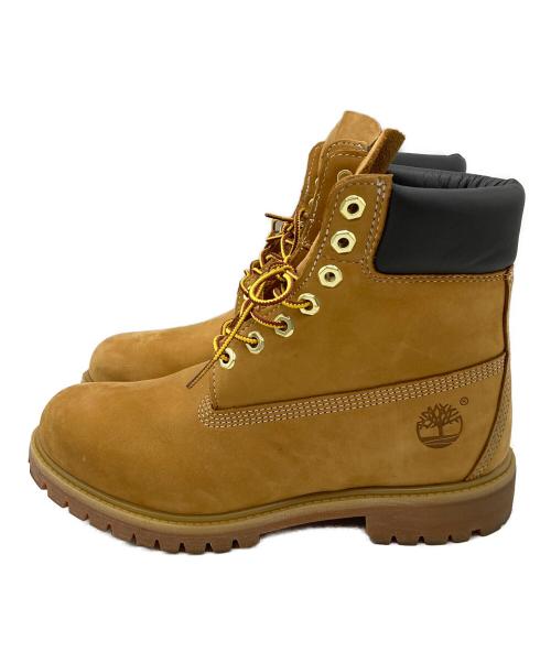 Timberland（ティンバーランド）Timberland (ティンバーランド) レースアップイエローブーツ ブラウン サイズ:26の古着・服飾アイテム