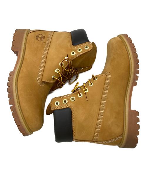 Timberland（ティンバーランド）Timberland (ティンバーランド) レースアップイエローブーツ ブラウン サイズ:26の古着・服飾アイテム
