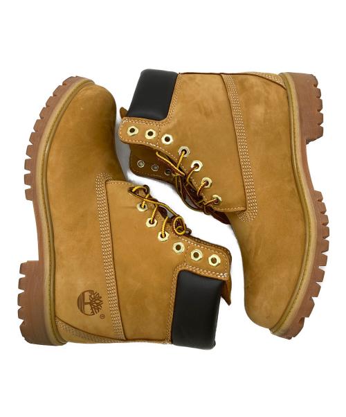Timberland（ティンバーランド）Timberland (ティンバーランド) レースアップイエローブーツ ブラウン サイズ:26の古着・服飾アイテム