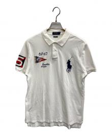 POLO RALPH LAUREN（ポロ・ラルフローレン）の古着「CUSTOM FIT ビッグポニーポロシャツ」｜ホワイト