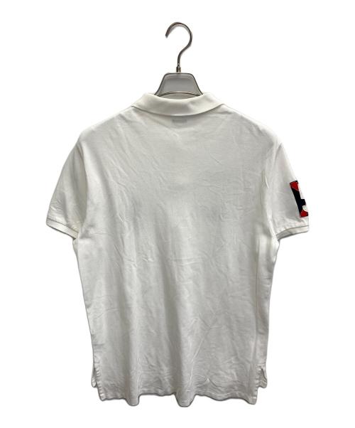 POLO RALPH LAUREN（ポロ・ラルフローレン）POLO RALPH LAUREN (ポロ・ラルフローレン) CUSTOM FIT ビッグポニーポロシャツ ホワイト サイズ:Lの古着・服飾アイテム