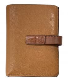 LOEWE（ロエベ）の古着「バーティカルウォレット」｜ブラウン×レッド