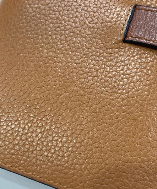 LOEWE（ロエベ）LOEWE (ロエベ) バーティカルウォレット ブラウン×レッドの古着・服飾アイテム