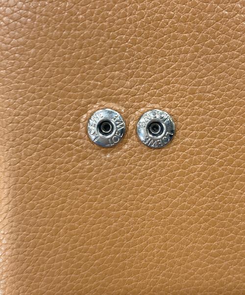 LOEWE（ロエベ）LOEWE (ロエベ) バーティカルウォレット ブラウン×レッドの古着・服飾アイテム