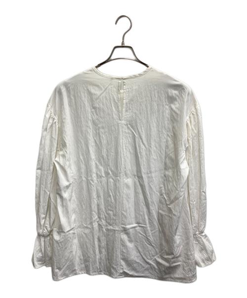 BEARDSLEY（ビアズリー）BEARDSLEY (ビアズリー) ギャザー カフス シャツ ホワイト サイズ:FREEの古着・服飾アイテム
