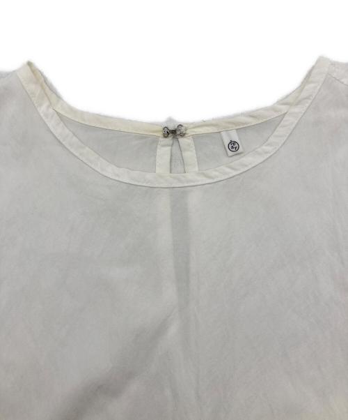 BEARDSLEY（ビアズリー）BEARDSLEY (ビアズリー) ギャザー カフス シャツ ホワイト サイズ:FREEの古着・服飾アイテム