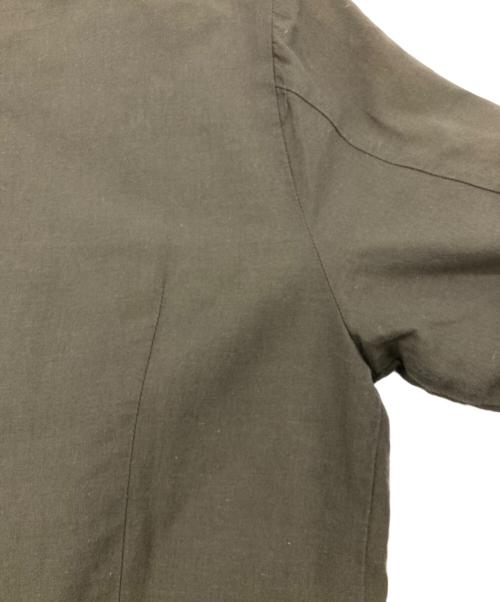 YAECA（ヤエカ）YAECA (ヤエカ) リネン混ギャザーワンピース オリーブ サイズ:Mの古着・服飾アイテム