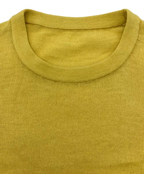 45rpm（45アールピーエム）45rpm (45アールピーエム) コットンニット イエロー サイズ:Fの古着・服飾アイテム