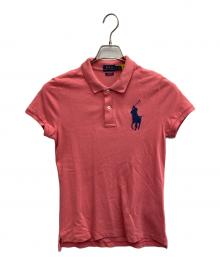 POLO RALPH LAUREN（ポロ・ラルフローレン）の古着「ビッグポニーポロシャツ」｜ピンク
